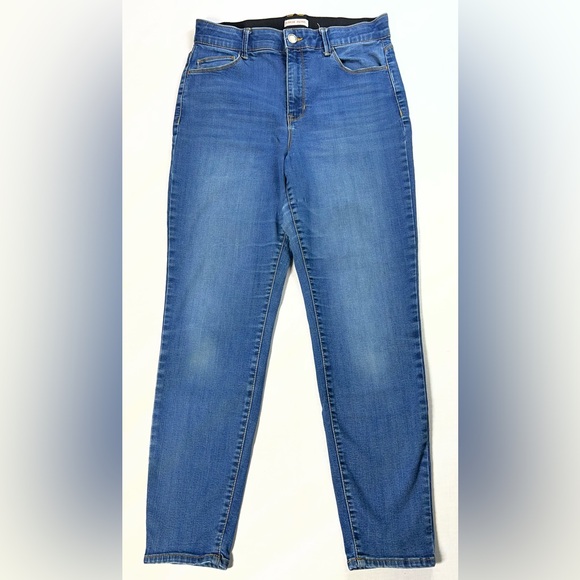 Knox Rose Denim - Knox Rose Jeans Womens Size 10 Med Blue Wash Denim Elastic Waist Cotton Blend